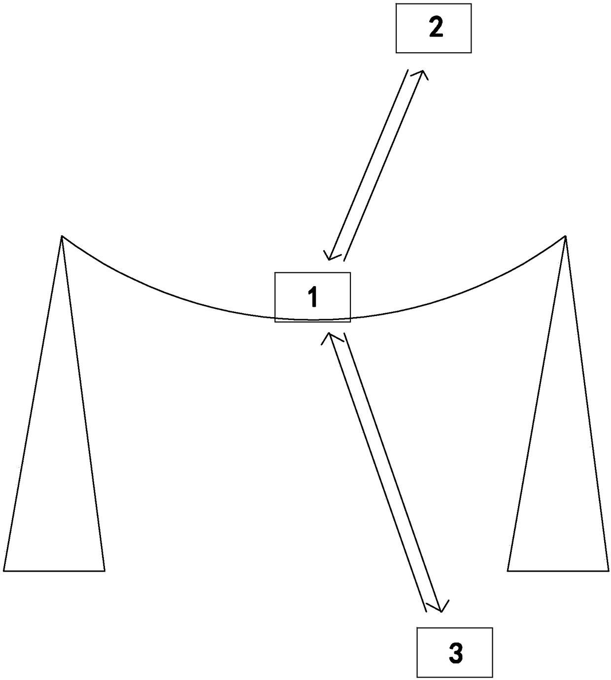 Automatic detection system and method for sag of power transmission line