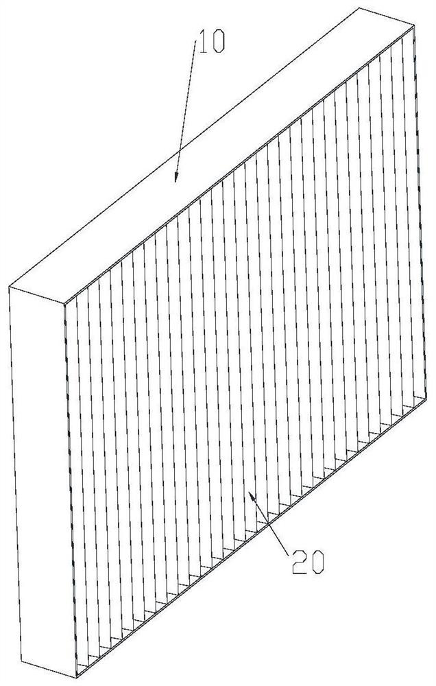 Humidifying filter element for air conditioning equipment and air conditioning equipment