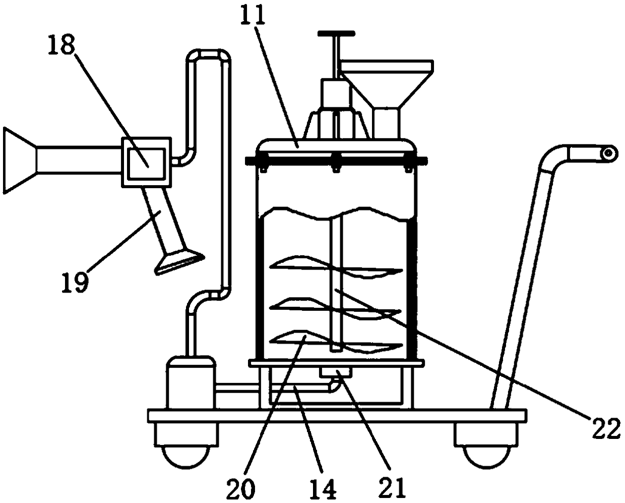 Building outer wall coating spraying device