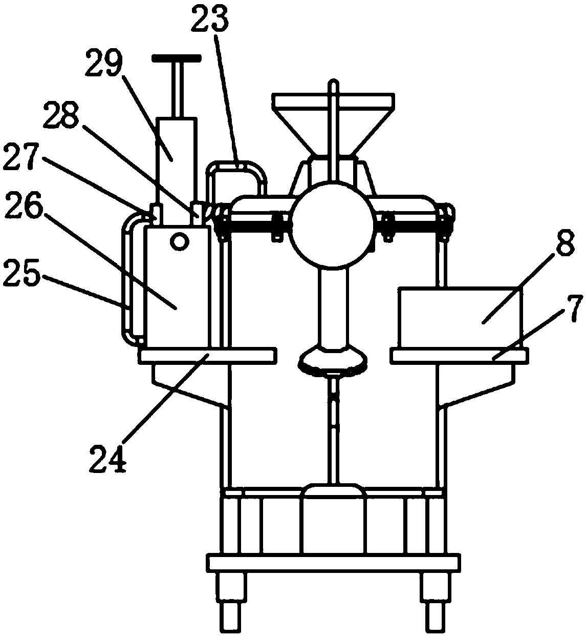 Building outer wall coating spraying device