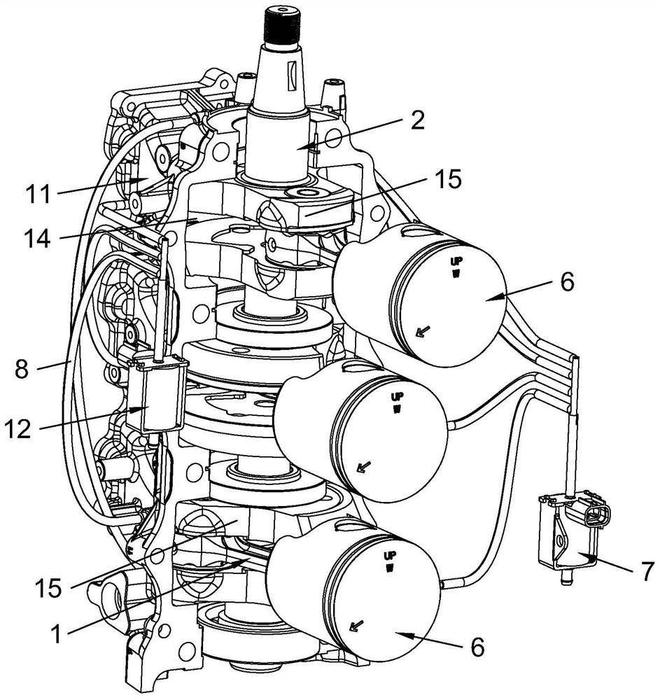 Outboard engine and separated lubricating system thereof