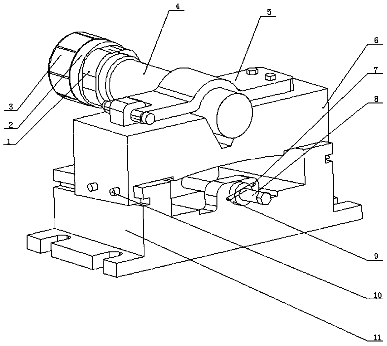 Mechanical fastening device capable of adjusting center height