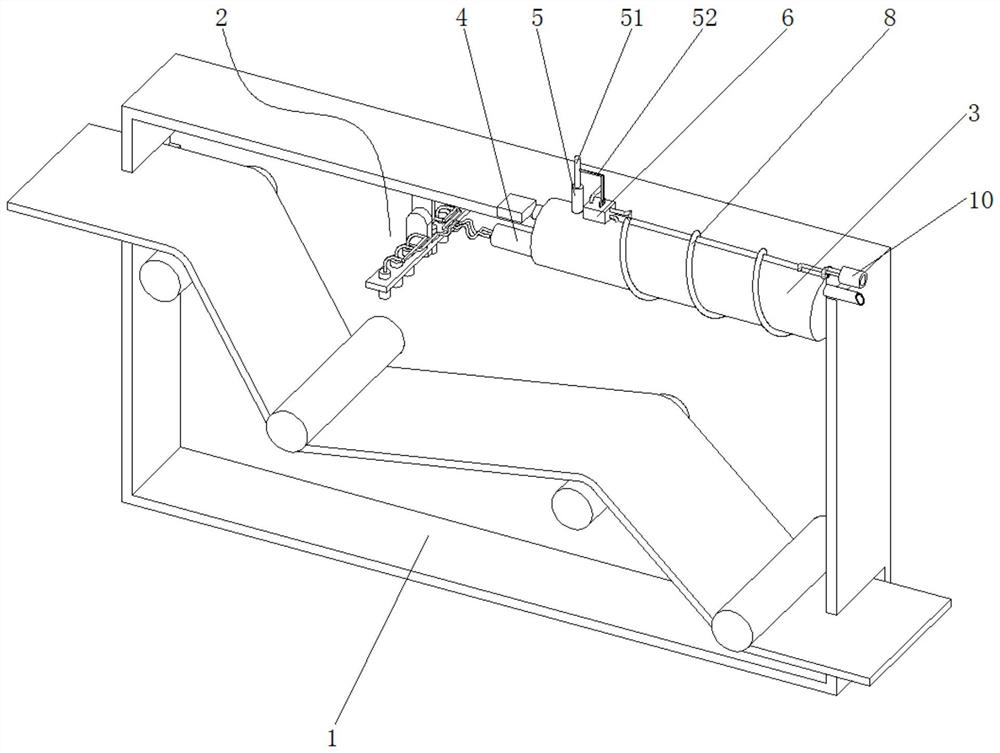 Printing and dyeing temperature adjusting device and method for dope-dyed copper ion fabric