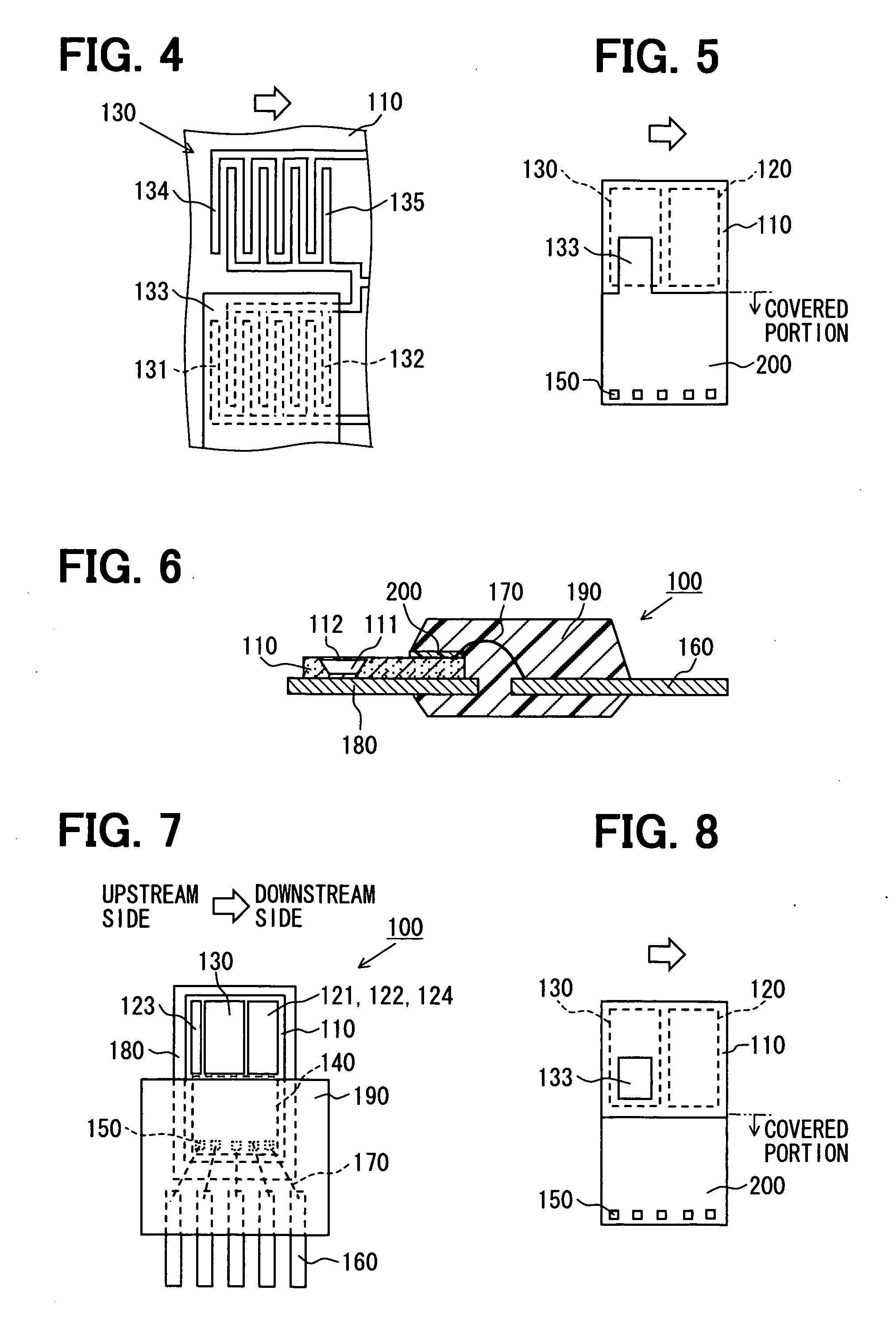 Semiconductor device for detecting flow rate of fluid