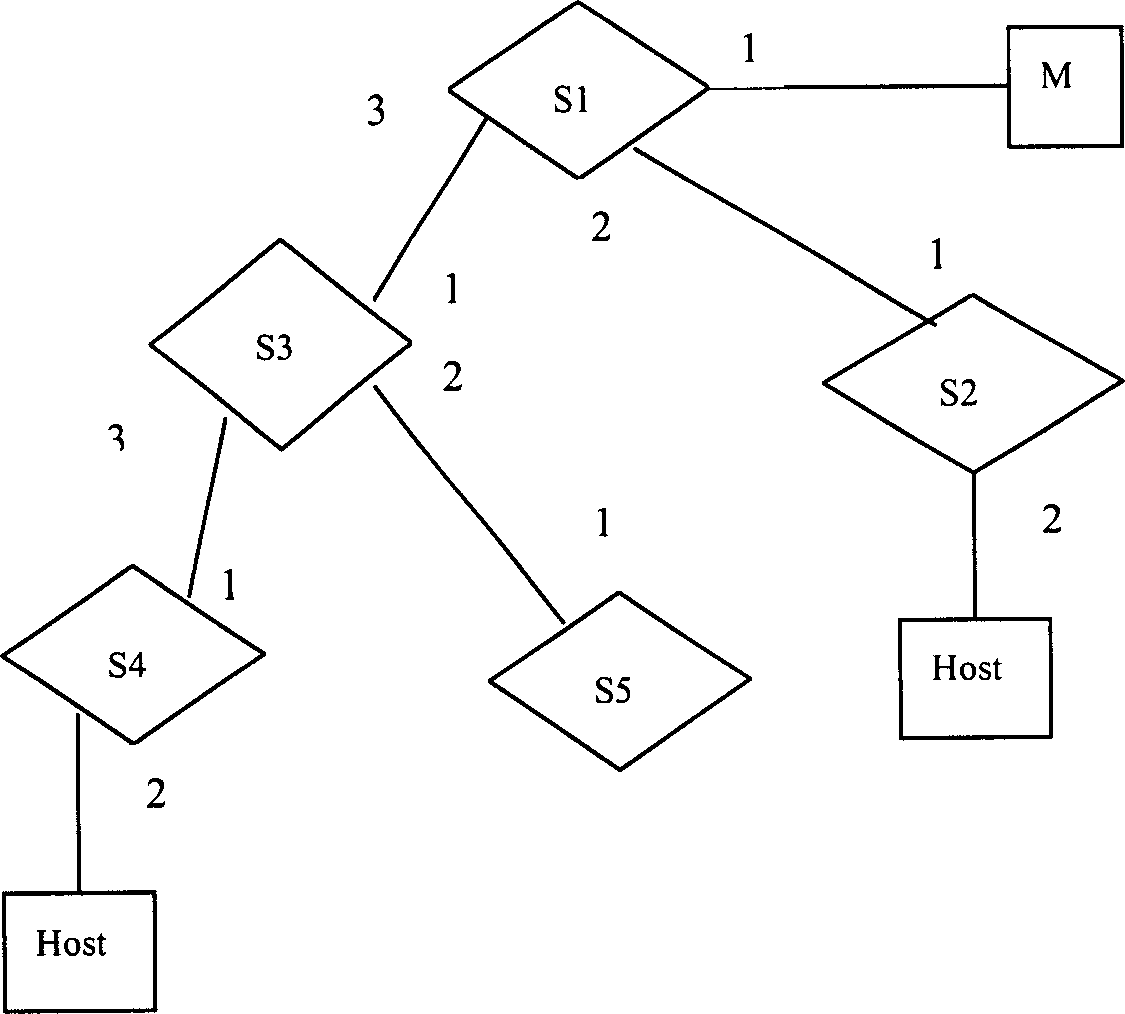 A physical network topological discovering system and method thereof