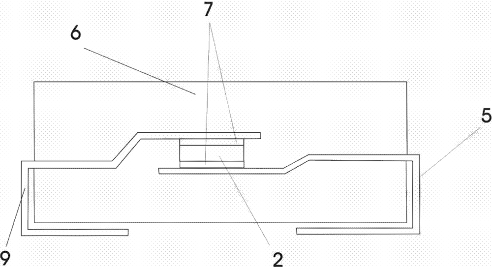 Device packaging structure and packaging method thereof