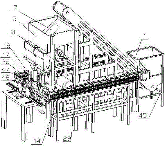 Full-automatic reel forming machine for hexagonal firecracker reels