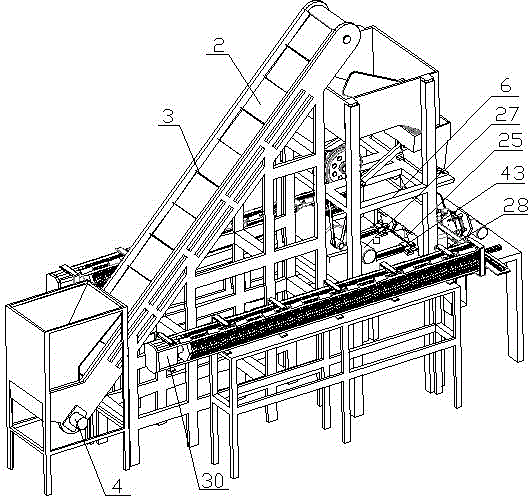 Full-automatic reel forming machine for hexagonal firecracker reels