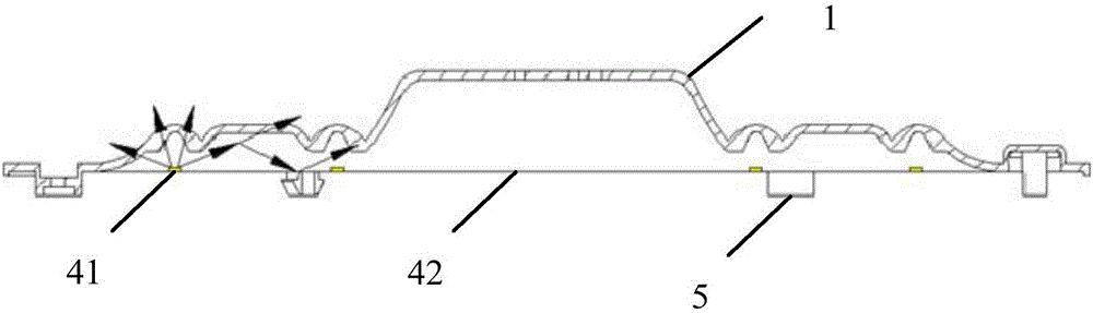 Mixed light dispersion type light source