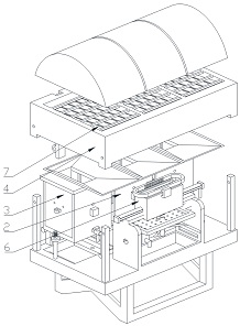 Assembled steam type tumor nursing device and using method thereof