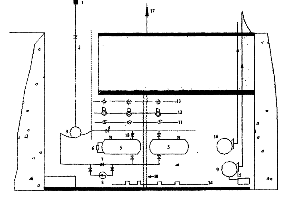 Safe and covert high-capacity oil depot arranged underground