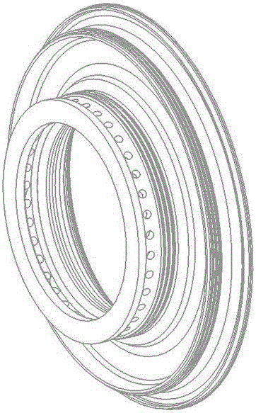 A gas turbine deflector