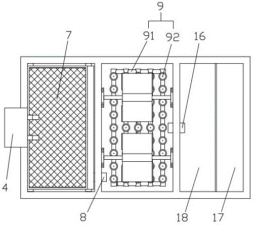 Device for treating sewage tank