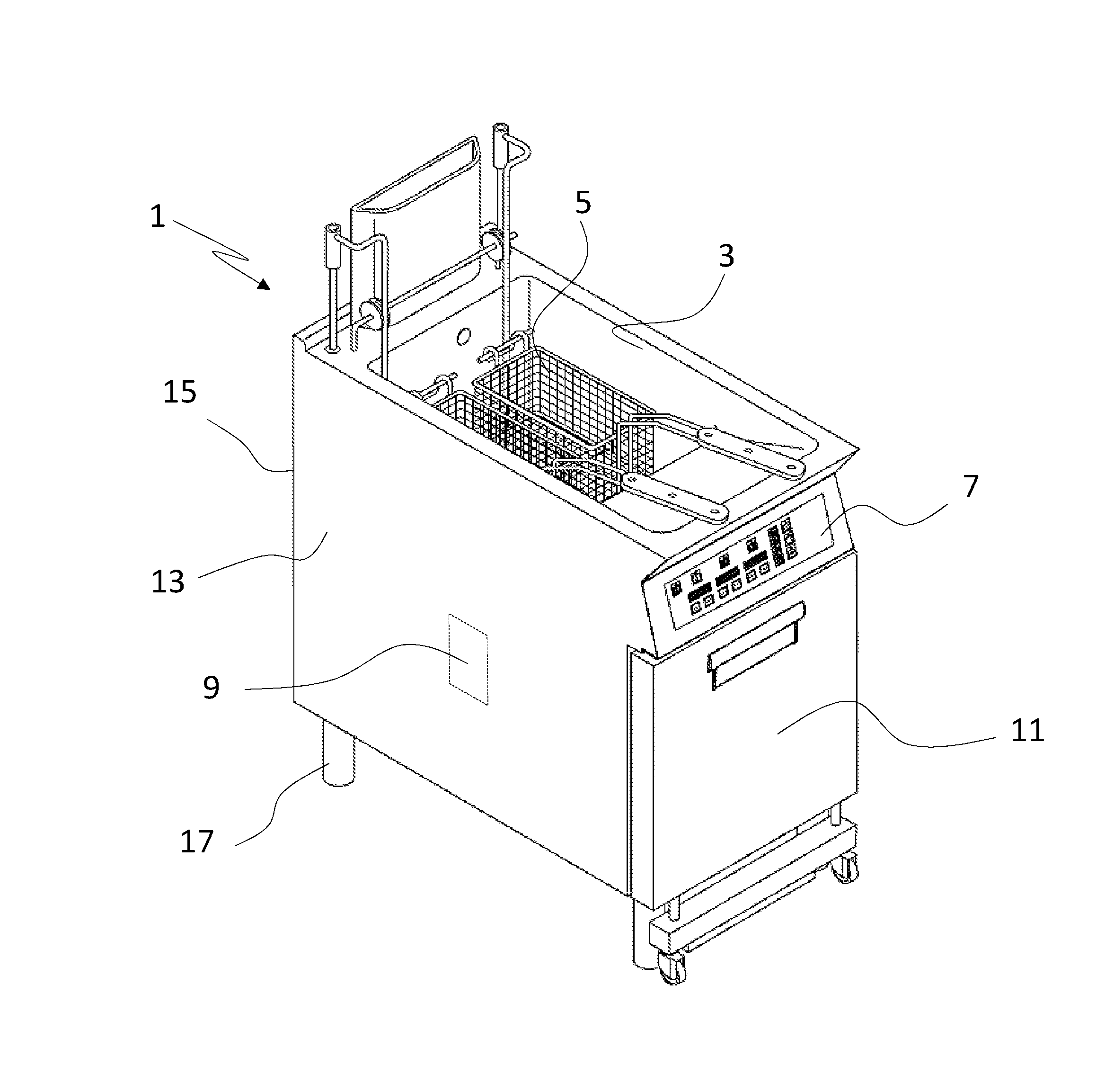 Method and computer program for controlling a fryer, and fryer arranged for carrying out such method