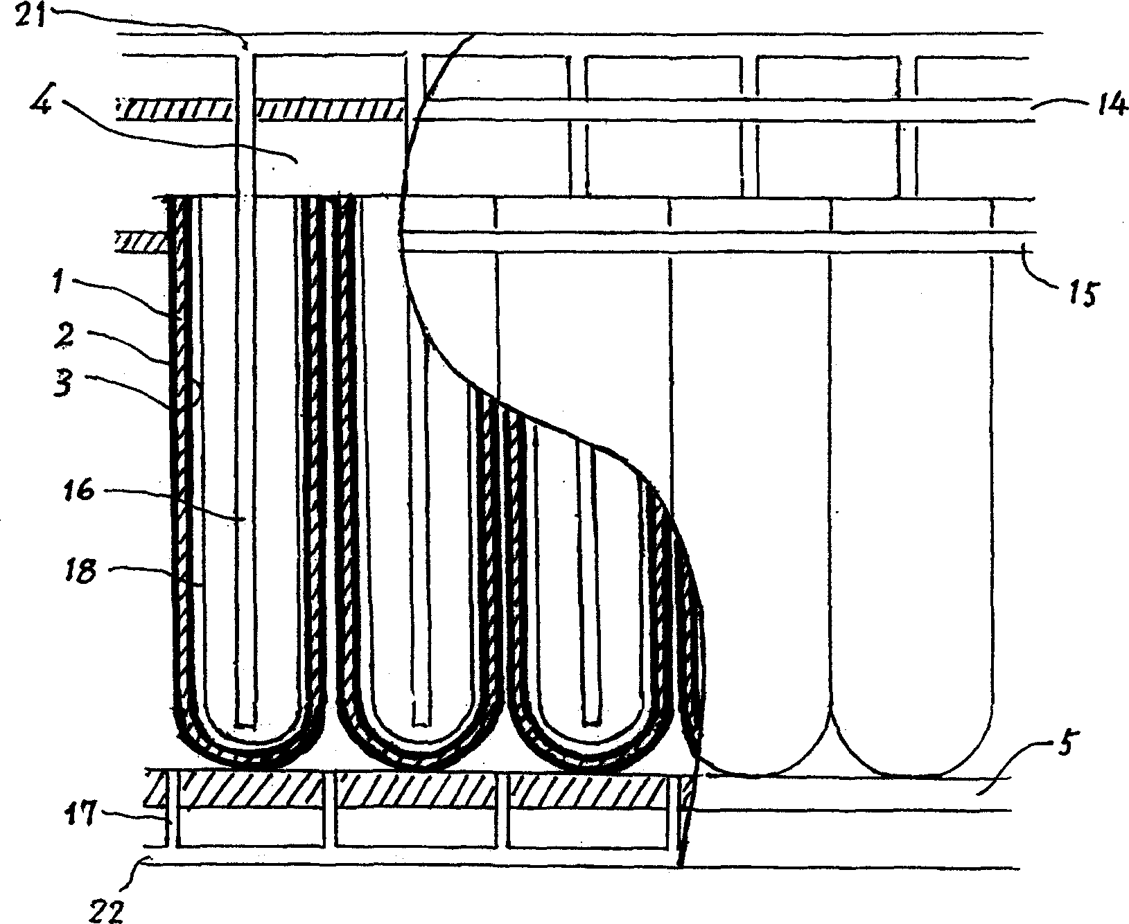 Module type tubular solid oxide fuel cell power generating system