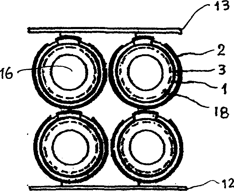 Module type tubular solid oxide fuel cell power generating system