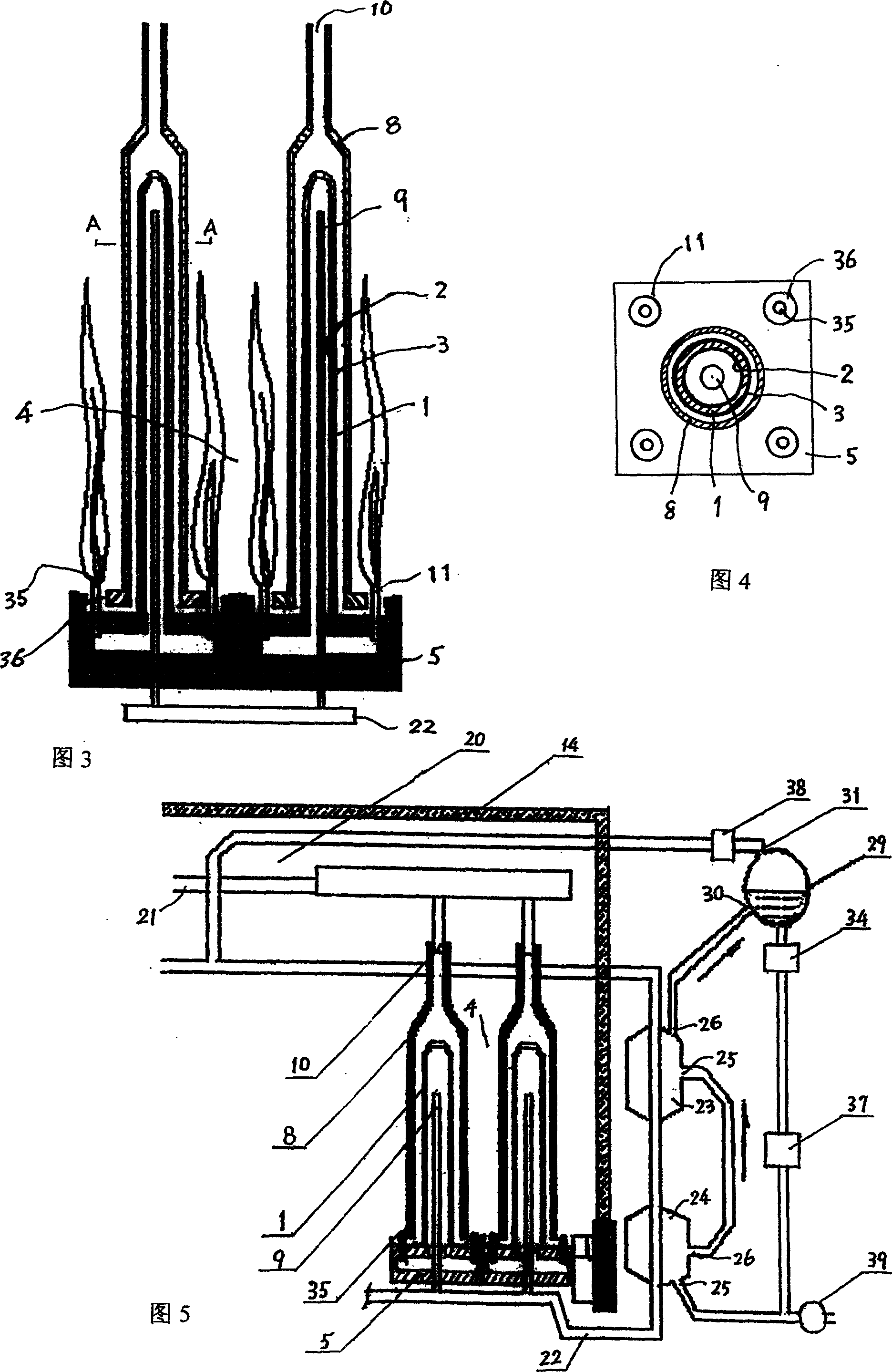 Module type tubular solid oxide fuel cell power generating system