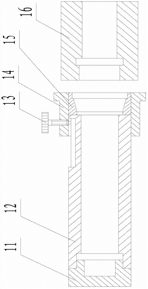 Conduit closing-in clamp and closing-in method