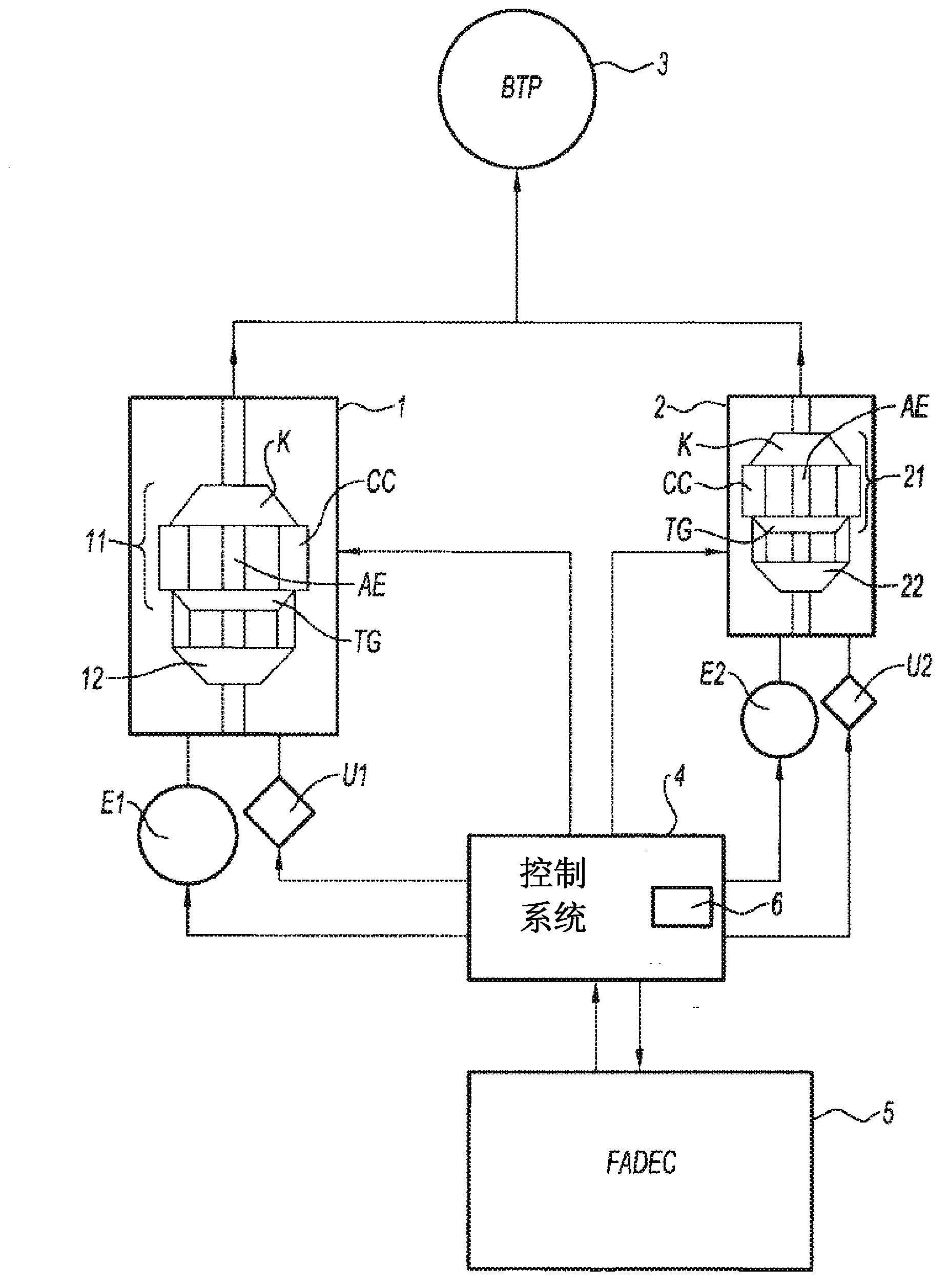 Method of optimizing the specific fuel consumption of a twin engine helicopter and twin engine architecture with control system for implementing it