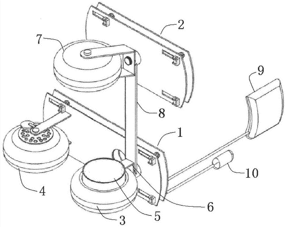 Split-type electric skateboard