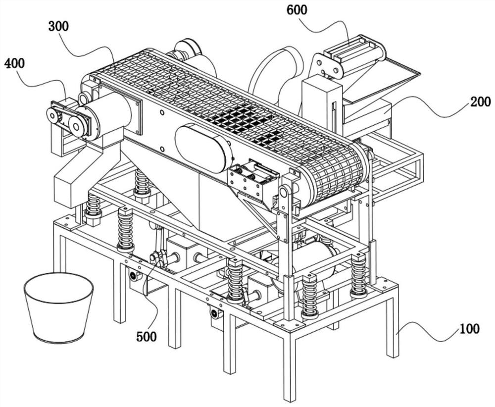 Assembly for automatically removing dust and impurities from medicinal materials