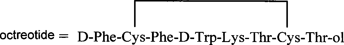 Chitose derivates using octreotide as target ligand and use thereof in medicament