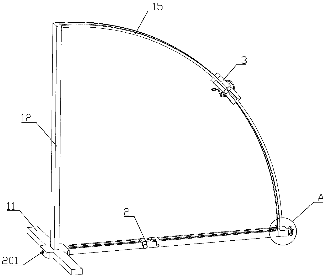 Unilateral percutaneous puncture vertebral body guider