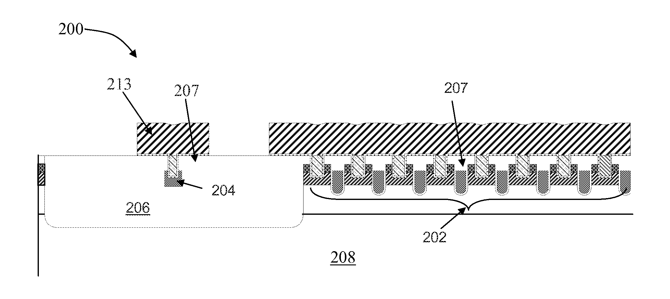 Oxide terminated trench mosfet with three or four masks