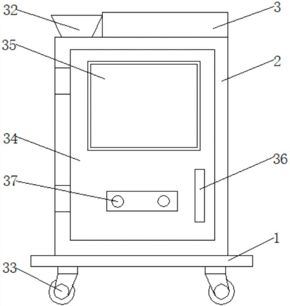 Ceramic powder raw material grinding and mixing device