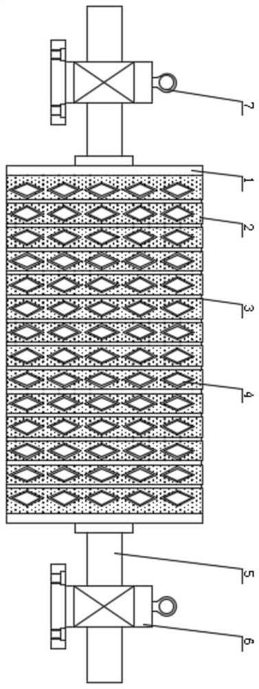 A kind of anti-skid and wear-resistant ceramic roller