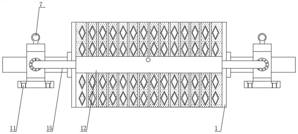 A kind of anti-skid and wear-resistant ceramic roller