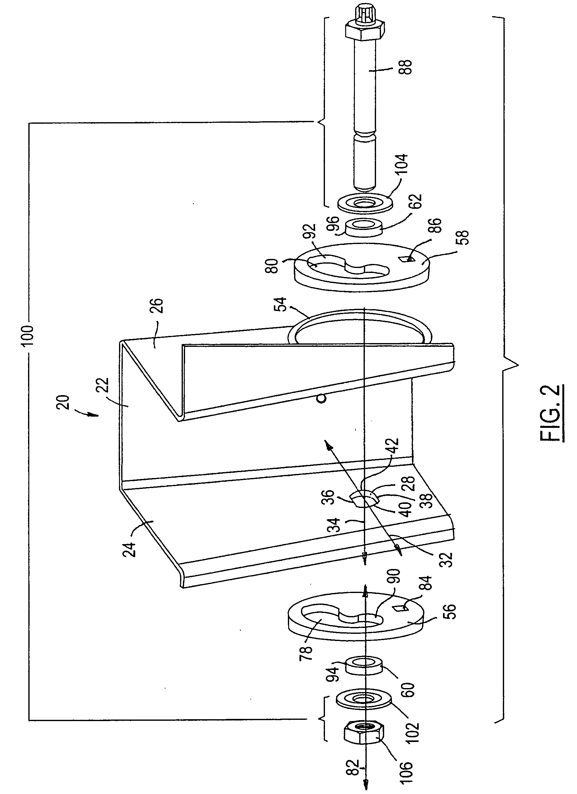 Rotary cam alignment system