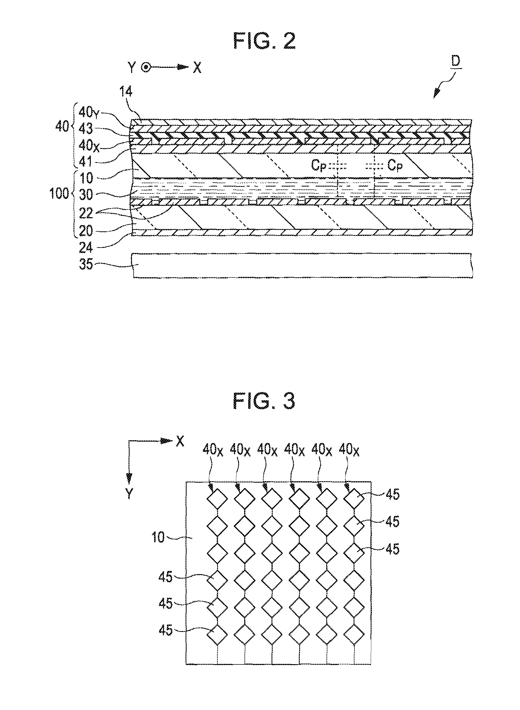 Liquid crystal device, electronic apparatus and position detecting method