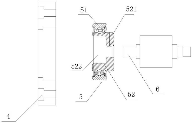 Servo motor with built-in coupling