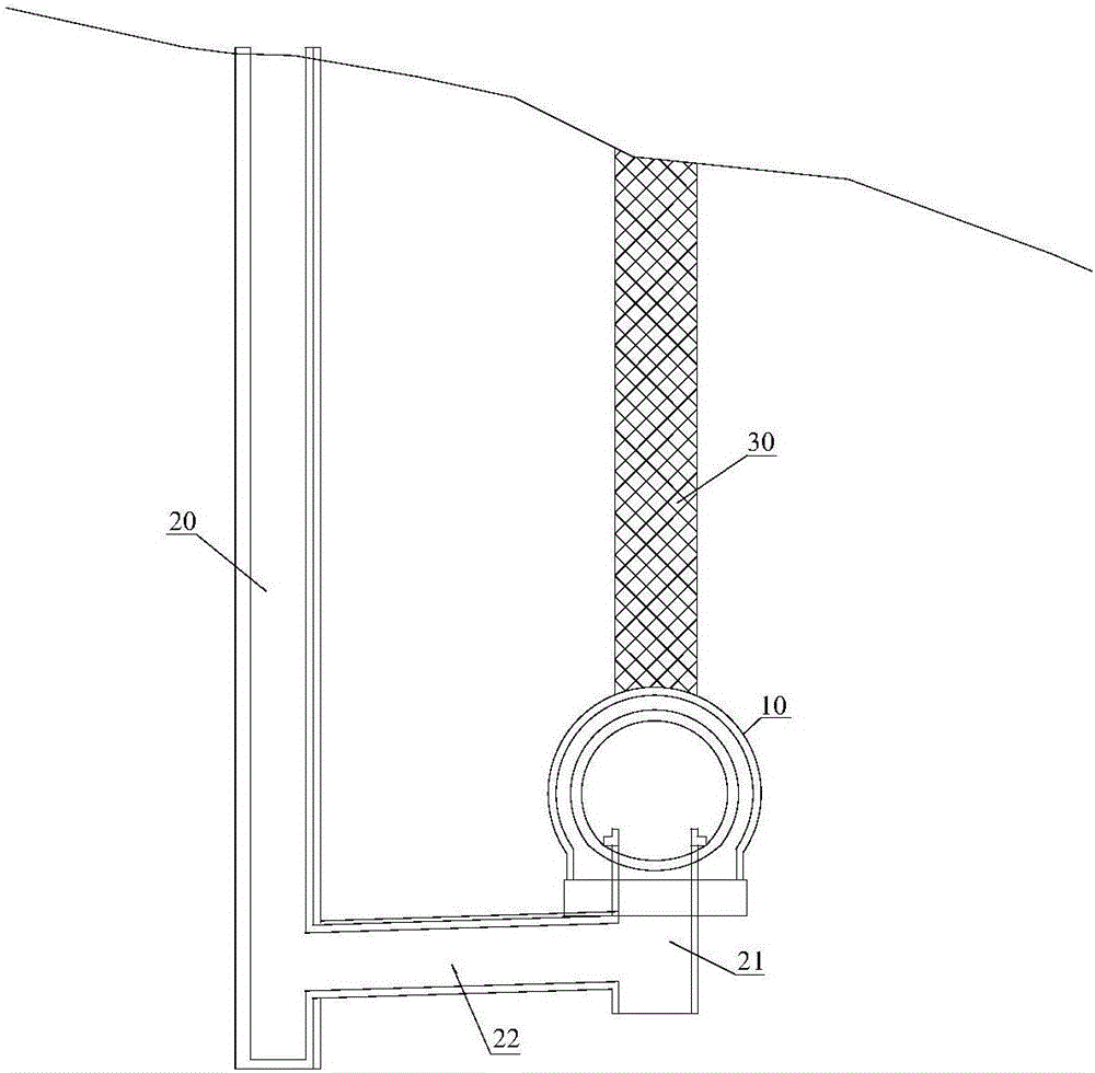 Tunnel karst cave and underground water comprehensive treatment structure and construction method