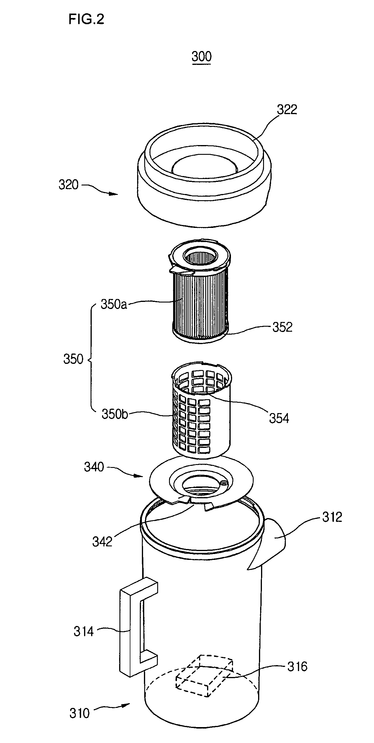 Apparatus of mounting dust collection unit for vacuum cleaner