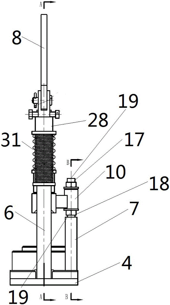 Snap ring press-fitting device for engine piston pin