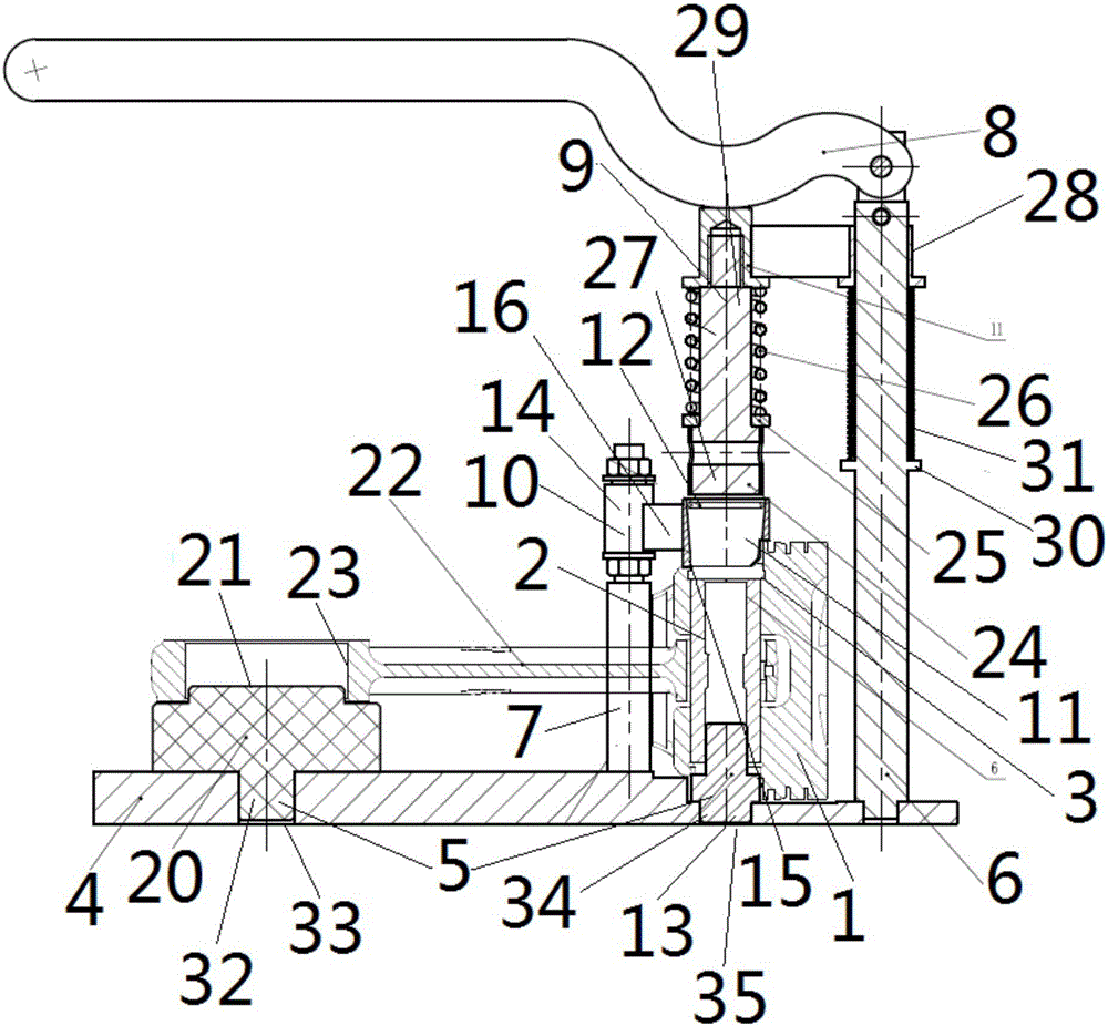 Snap ring press-fitting device for engine piston pin