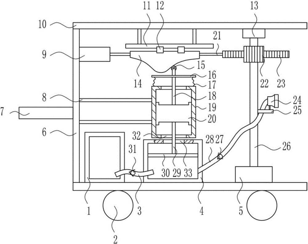 High-efficient spraying device for municipal ornamental plants