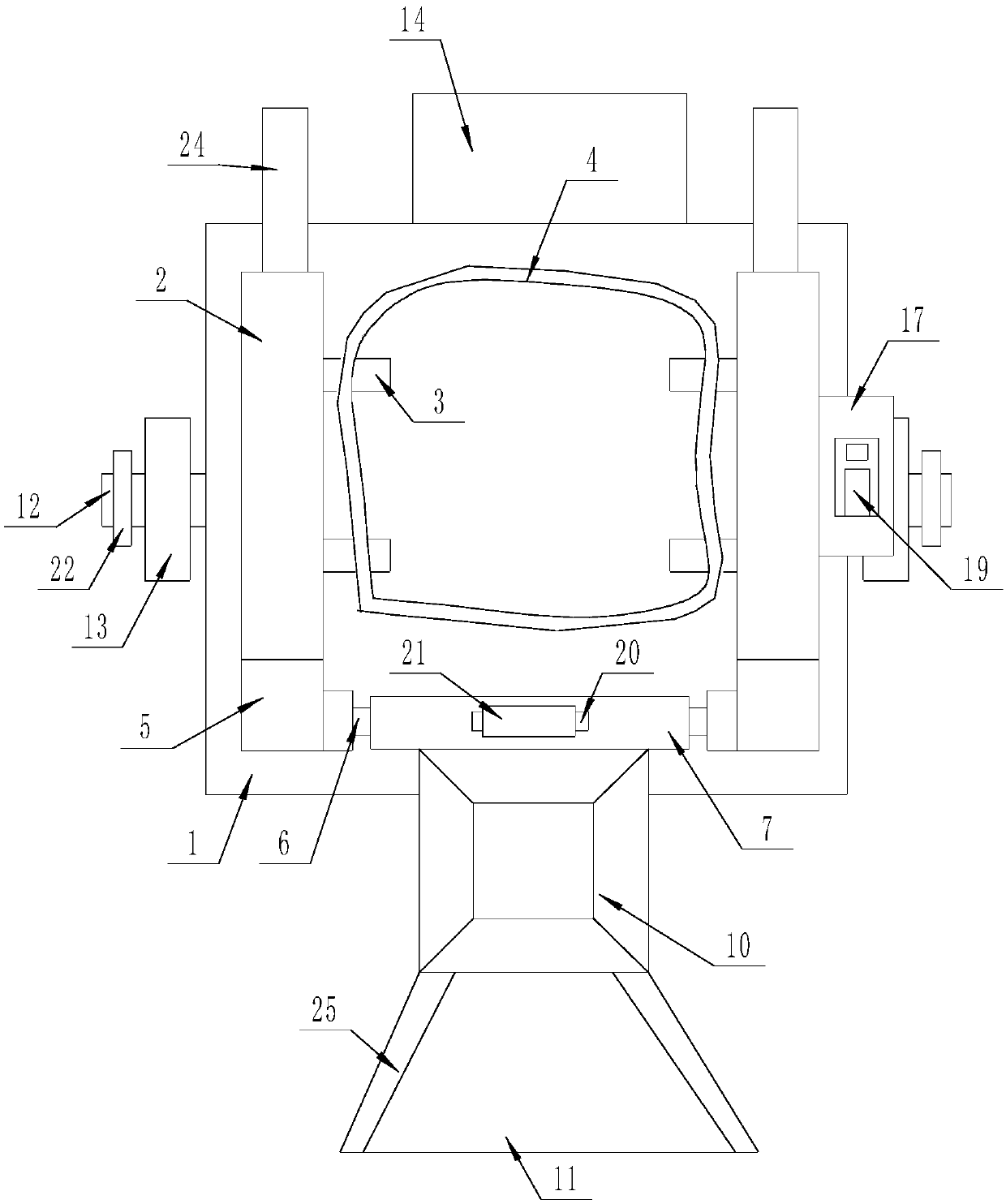 Agricultural device for automatically collecting grains after sun curing