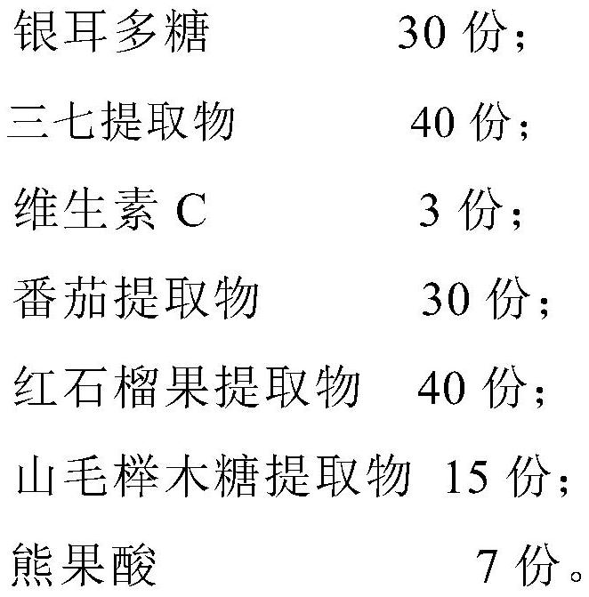 Antioxidant and senescence-delaying tablet and preparation method thereof