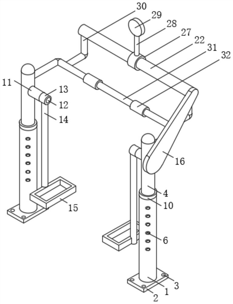 Novel combined multifunctional physical fitness equipment