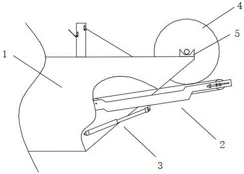 Automatic paper feeding device of tissue paper machine