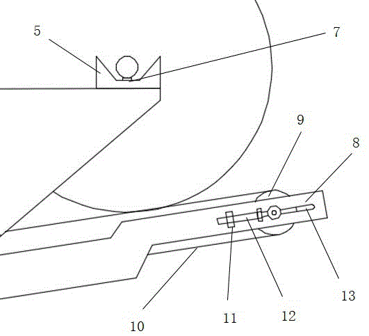 Automatic paper feeding device of tissue paper machine