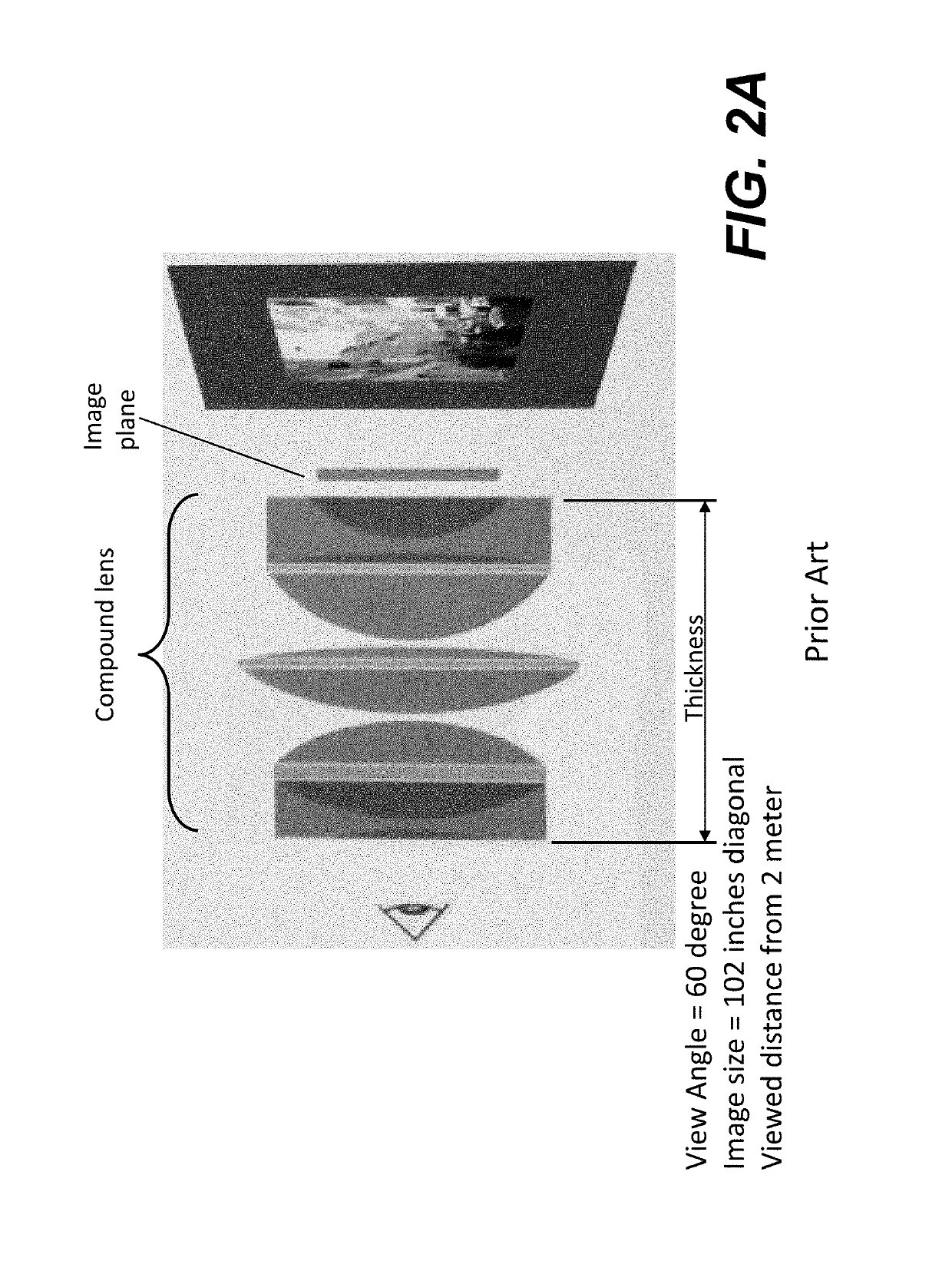 Display glasses using meta-surface planar lens