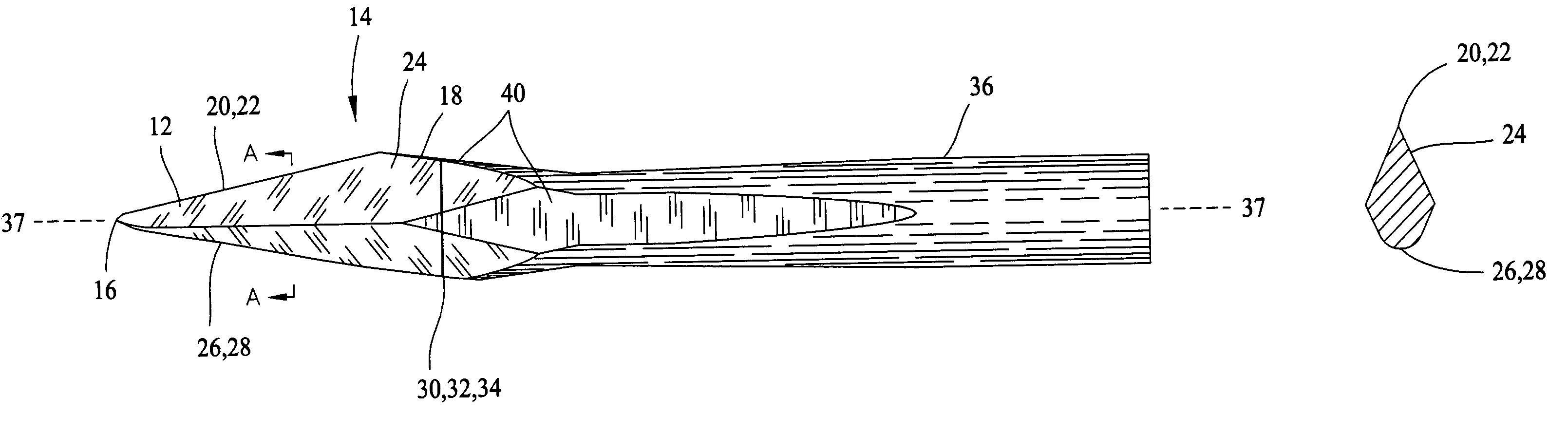 Device for radial optic neurotomy