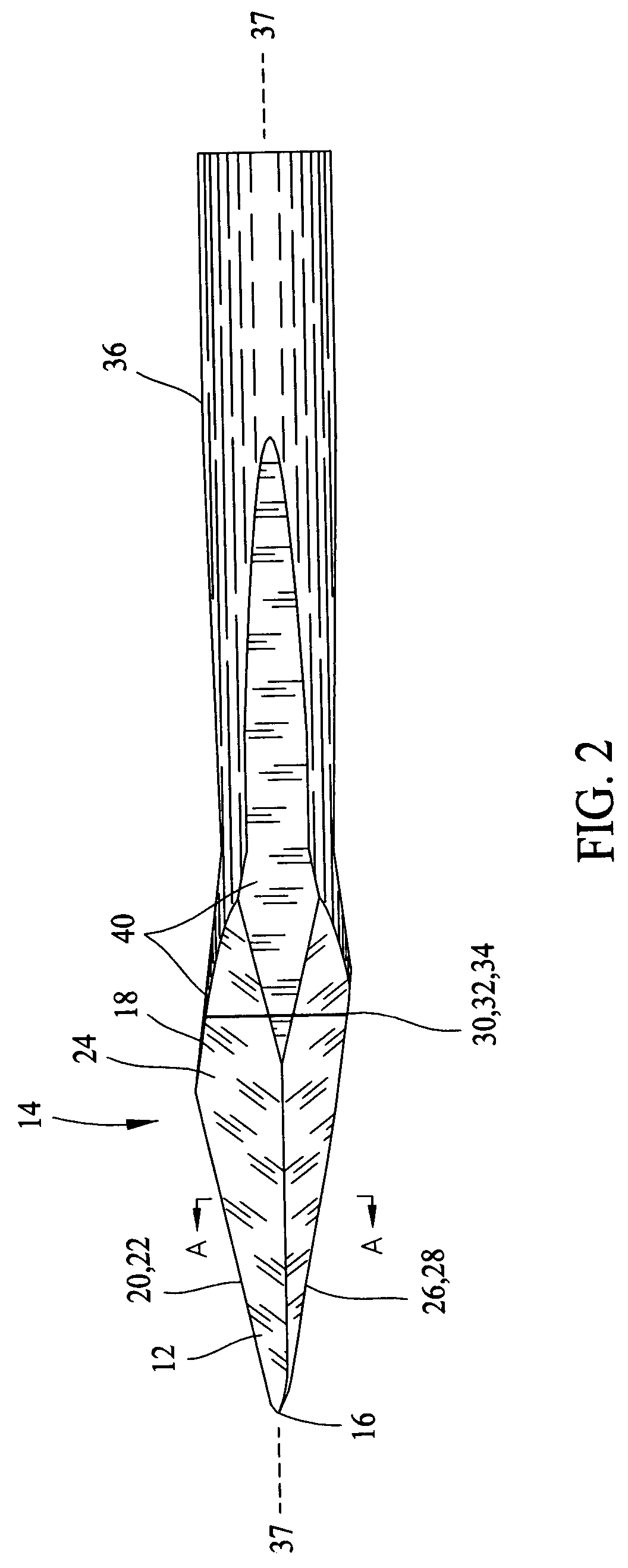 Device for radial optic neurotomy