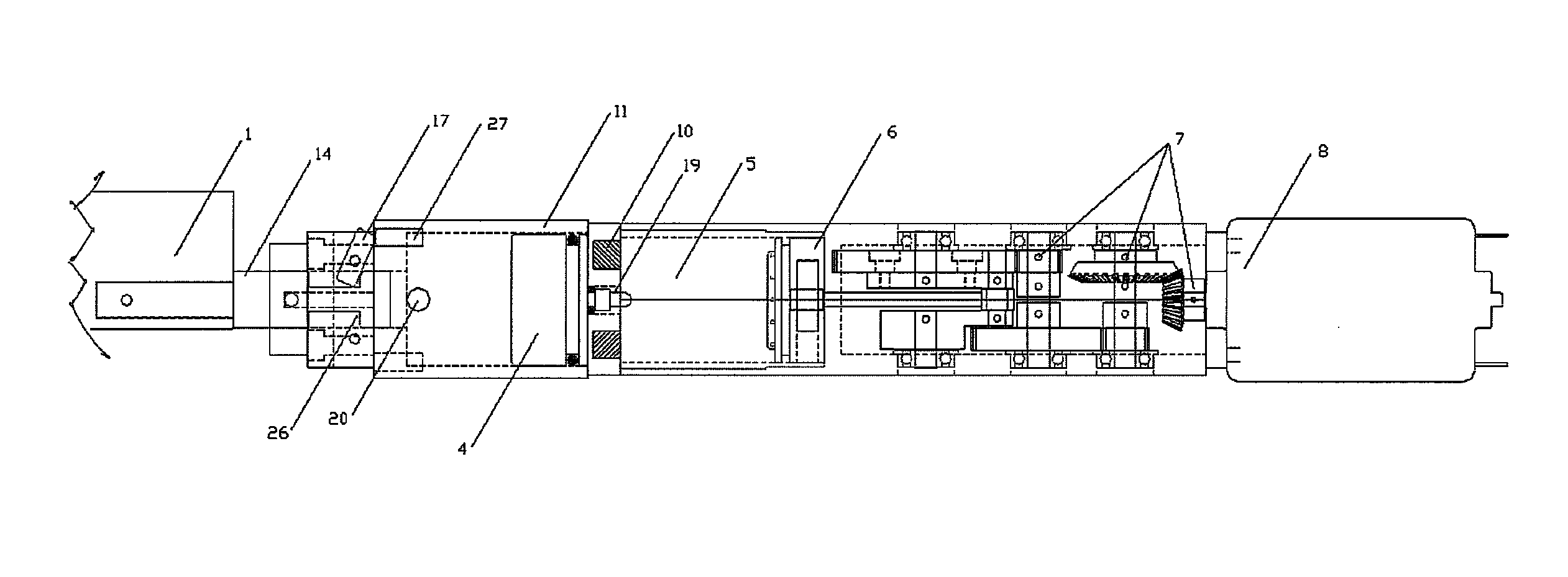 Electric motor driven tool for orthopedic impacting