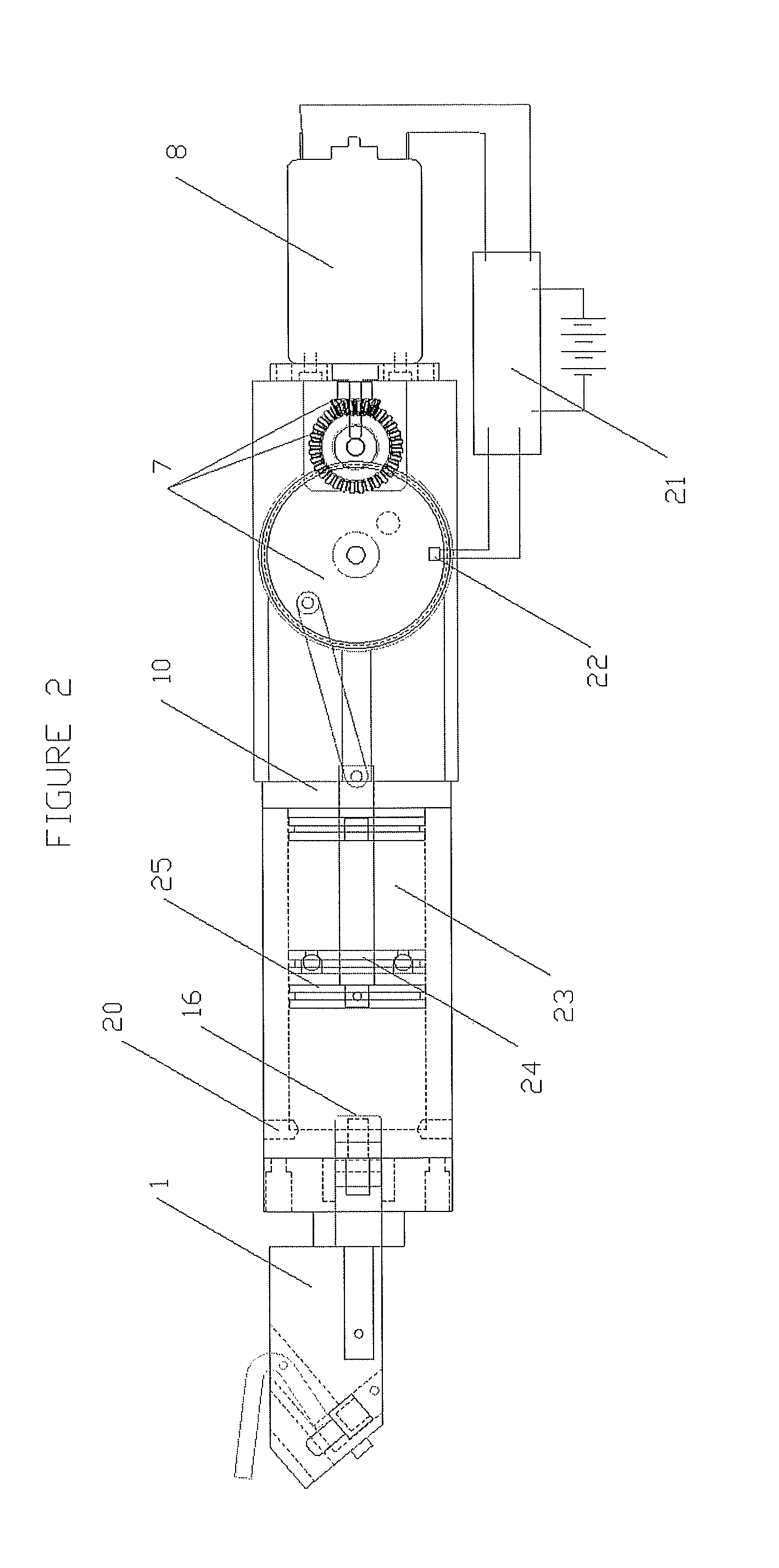 Electric motor driven tool for orthopedic impacting