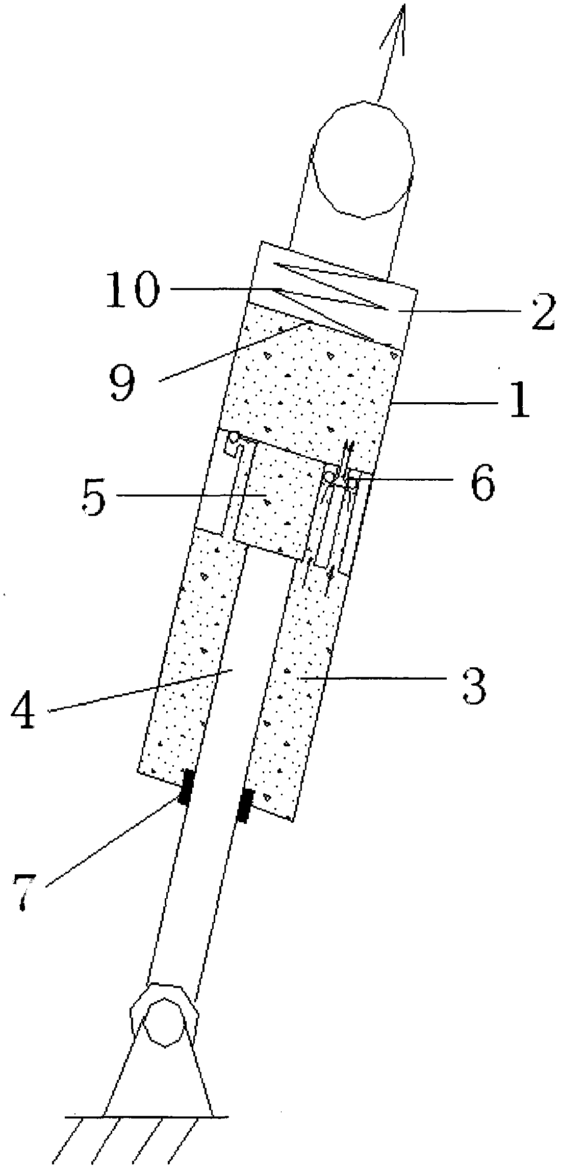 Fluid variable damping shock absorber and washing machine equipped with same